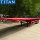 TITAN 2 axle 40ft container platform logistics flatbed trailer