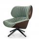 Recliner Italian Designer Classic Modern Luxury Fiberglass Upholstered PU Leisure Tabano Chair