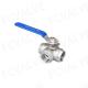 304/316 Stainless Steel L-Type 3-Way Ball Valve with Female Thread and Shipping Cost