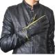 Plain Fashion Mens Soft Leather Gloves Keep Warm Lambskin Sheepskin OEM Design