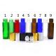 10ml Glass Cosmetic Container Colorful Roll On Bottle 10ml With Metal Screw Cap
