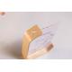 Custom L Shape 7 Inch Acrylic Photo Picture Frame with Wood Base Acrylic Frame Stand