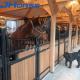 3d Design Horse Stable Box Powder Coated Frame With Bamboo Wood Infill Material