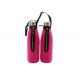 Insulated Neoprene Bottle Holder With Gold Metal Zipper / Durable Buckle