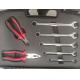 Hard Plastic Case Non Magnetic Tool Kit With Titanium Material And Laser Logo