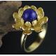 925 sterling silver natural freshwater pearls, beautiful three-dimensional lotus ring