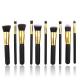 Black Non - Discolouring Pro Makeup Brushes Not Fall Hair Alum. Pipe