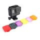 Red Gray Yellow Purple Orange Pink Waterproof Cover Diving Filter Lens Cap For GoPro Hero 5 Black Camera Accessories