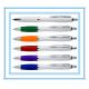 white curvy plastic contour ball pen for gift promotion