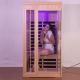 Deluxe 1 Person Steam Room Solid Wood Personal Sauna Room Infrared With LED