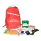 Large Capacity Survival First Aid Bag Waterproof Red Outdoor Medical Backpack