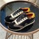 Durable Athletic Sports Shoes Non Slip Soft Leather Tennis Shoes Black