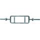 Threaded Solid Chrome Weight Lifting Bars Unisex Square Barbell Weights