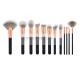 Professional Affodable Cheap Synthetic Makeup Brushes With Rosy Color Ferrule