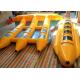 Water Sport Inflatable Fly Fishing Boats Banana Shape PVC Tarpaulin For 6 Persons  