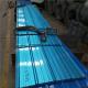 RAL5015 color roofing sheets with 0.476mm thickness for prefabricated building