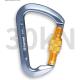 7075 Aviation Aluminum 30KN D Shape Rock Climbing Carabiner for Safety and Rescue