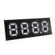 Magnetic Flip Gas Station Fuel Price Display Black Background Red Letters