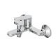 Bathtub Mixer Tap Single Lever Bath Fitting Wall Mounted Surface-Mounted Bath Mixer Shower Fitting Chrome 1/2 Inch Showe