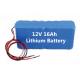Mine lighting 12v16ah lithium battery pack, boutique mining machinery lithium