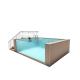 Solid Safety Endless Clear Glass Panels Custom Outdoor In-Ground Family Swimming Pool