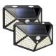 100 LED 114 LED Solar Sensor Wall Light 10W Waterproof Garden Solar Powered Lamp for Outdoor Customized