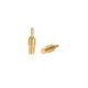 Gold Plating Machined Pin Customized Brass CNC Turned Parts 10U''