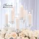 Saixin hot sale bling wedding decoration centerpiece set crystal candle holders