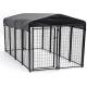 Weather Resistant Metal Dog Kennel Outside Dog Run With ISO 9001 Certificate