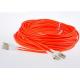 LSZH Jacket LC - LC Fiber Optic Patch Cables MM Duplex G652D 50 / 125 Fiber Optic Cable
