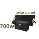 Portable Power Station with 700W AC Output Power 700W Energy Storage Powered by Solar