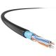 Bare Copper PE Sheath FTP Cat6 Cable Outdoor Application 23AWG