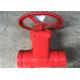 Red Clamp Connection Ductile Iron Gate Valve Fire Protection