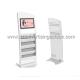 1920 * 1080 Resolution Floor Standing Advertising Display With Magazine Holder