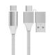 2IN1 Braided Charging Cable With 60W Output And 480Mbps Transfer Speed Length