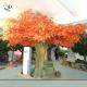 UVG 10ft orange large indoor artificial maple tree with hollow trunk for home decoration