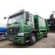 12m3 Waste Management Trash Truck , 12cbm Rear Loader Howo Waste Compactor Truck