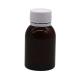 80ML PET Maple Cough Syrup Oral Liquid Bottle with Screen Printing and Safety Cap