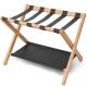 Solid wood luggage rack