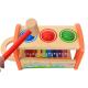 Wooden Cartoon Rainbow Percussion Table For Children Early Education