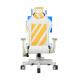 Soft HR Foam White Cream Ergonomic Gaming Chair 3D Armrest For Child