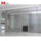 80mm Clear Office Glass Partition Walls With Blind Sound Insulation