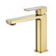 Polished Solid Brass Bathroom Sink Faucet Swivel Spout