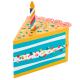 Piece Of Cake Fun Zip Gift Box , Cake Presentation Box Wedge shaped