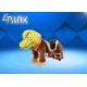 Adjustable Stirrup Coin Operated Horse Ride On Toy With Washable Skins