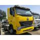 8800kg Curb Weight Tractor Head Trailer , Yellow Heavy Truck Trailer LHD / RHD