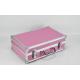 Custom Pink Aluminum Hard Carrying Case For Electronic Cable Tools Size 360 * 240 * 100mm