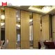 Acoustic Folding Wooden Partition Wall Collapsible Sliding Room Dividers