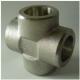 Cross Tee Forged Steel Fittings, ASTM B564 Nickel Alloy flangeolet , weldolet , reduce tee , elbow , cap , tee