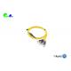 8Cores LL MPO female- FC Straight harness cable Fanout 2.0mm  LSZH Yellow Type A polarity